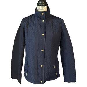 Weatherproof Quilted Blue Soft Faux Fur Lined Jacket Size Large